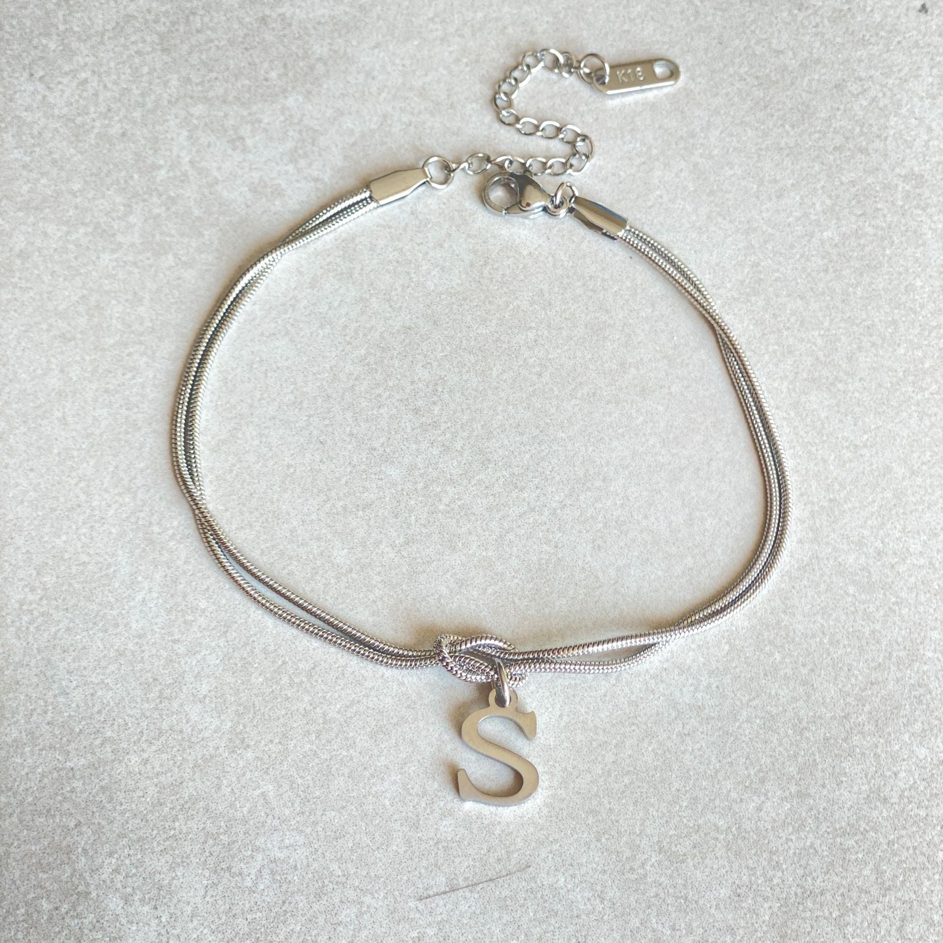 A-Z Love Knot Bracelets For Couples