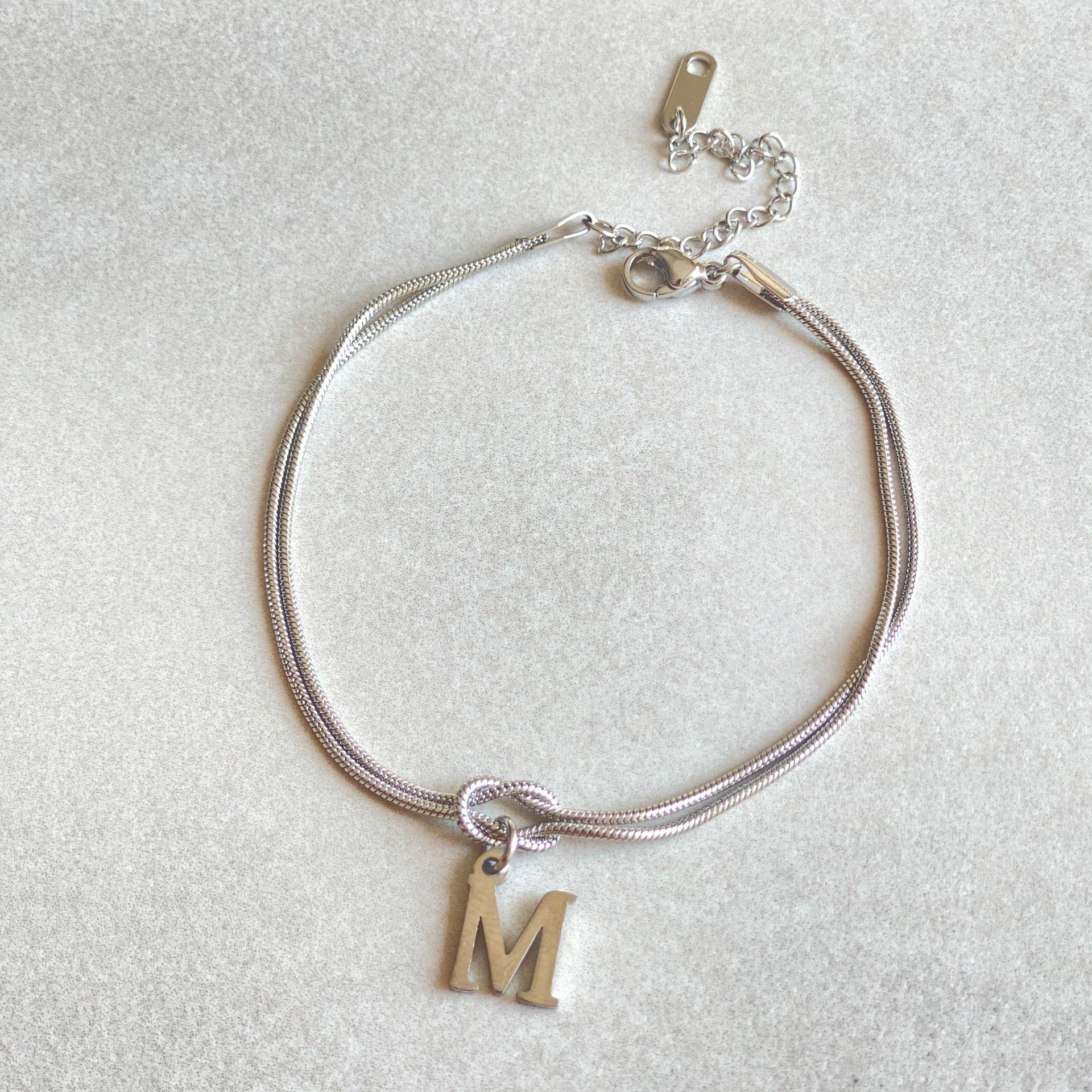 A-Z Love Knot Bracelets For Couples