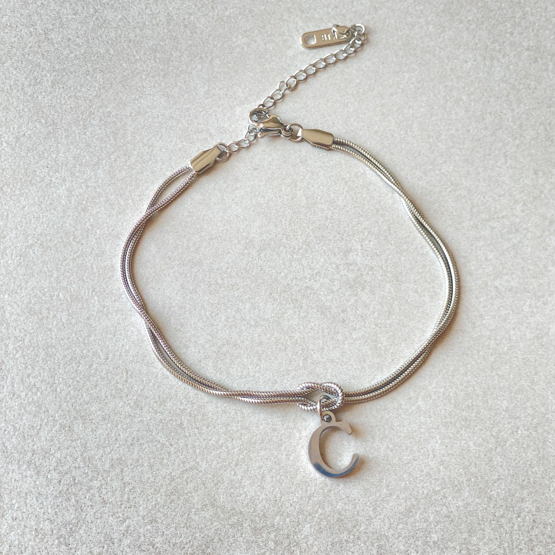 A-Z Love Knot Bracelets For Couples
