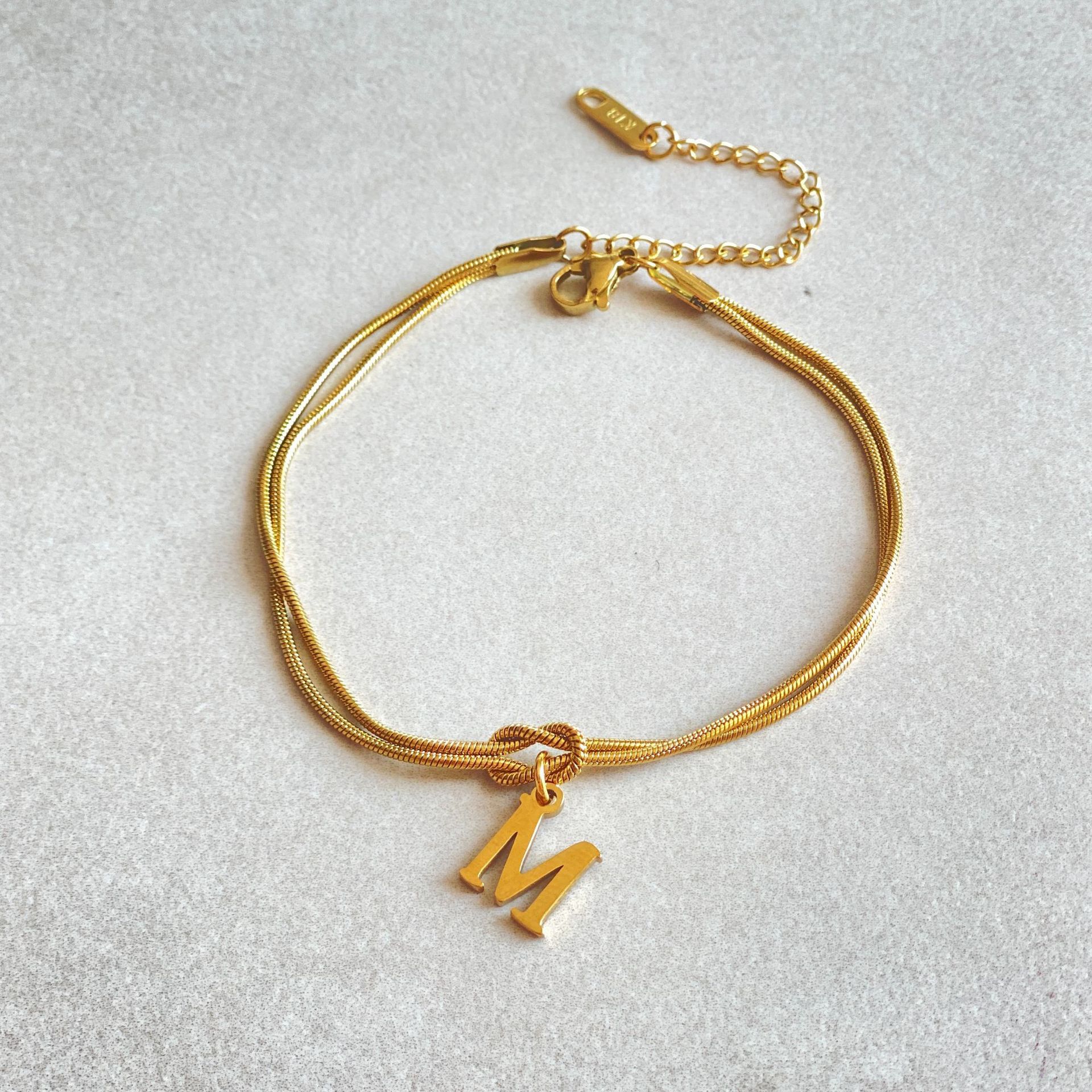 A-Z Love Knot Bracelets For Couples